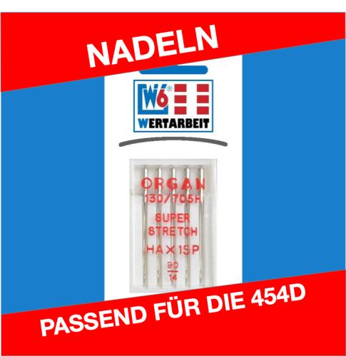 W6 Nhmaschinennadel Super Stretch 90 HAx1SP (5 Nadeln)